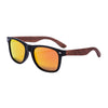 BARCUR haute qualité noir noyer lunettes de soleil Anti-reflet hommes femmes miroir lunettes de soleil mâle UV400 en bois lunettes de soleil