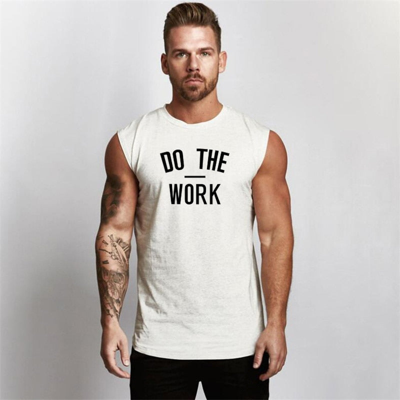 Débardeur de fitness Homme – T-shirt sans manches à séchage rapide – Débardeur de sport pour entraînement et sport – débardeur de musculation/tank top homme pour la gym