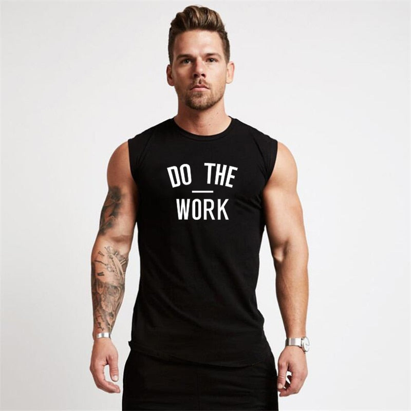 Débardeur de fitness Homme – T-shirt sans manches à séchage rapide – Débardeur de sport pour entraînement et sport – débardeur de musculation/tank top homme pour la gym