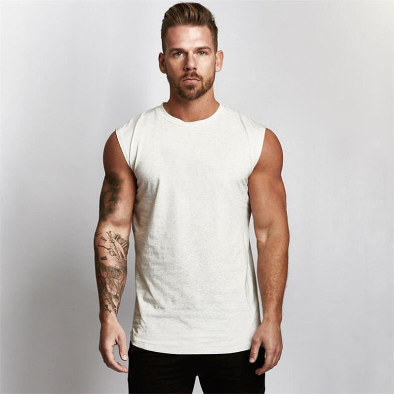 Débardeur de fitness Homme – T-shirt sans manches à séchage rapide – Débardeur de sport pour entraînement et sport – débardeur de musculation/tank top homme pour la gym