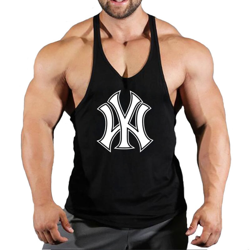 Homme Débardeur de Sport T-Shirt Gilet sans Manche Maillot Tank Top Stretch Fitness Jogging Gym