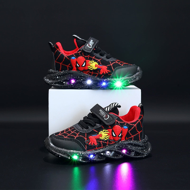 Chaussures lumineuses imprimé SPIDER MAN pour enfants