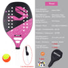 Raquette de Paddle de Tennis de plage,Carbone Professionnel, visage en doux ,équipement de Tennis Padel avec Housse de Protection,pour le Tennis de Plage