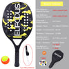 Raquette de Paddle de Tennis de plage,Carbone Professionnel, visage en doux ,équipement de Tennis Padel avec Housse de Protection,pour le Tennis de Plage