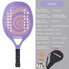 Raquette de Paddle de Tennis de plage,Carbone Professionnel, visage en doux ,équipement de Tennis Padel avec Housse de Protection,pour le Tennis de Plage