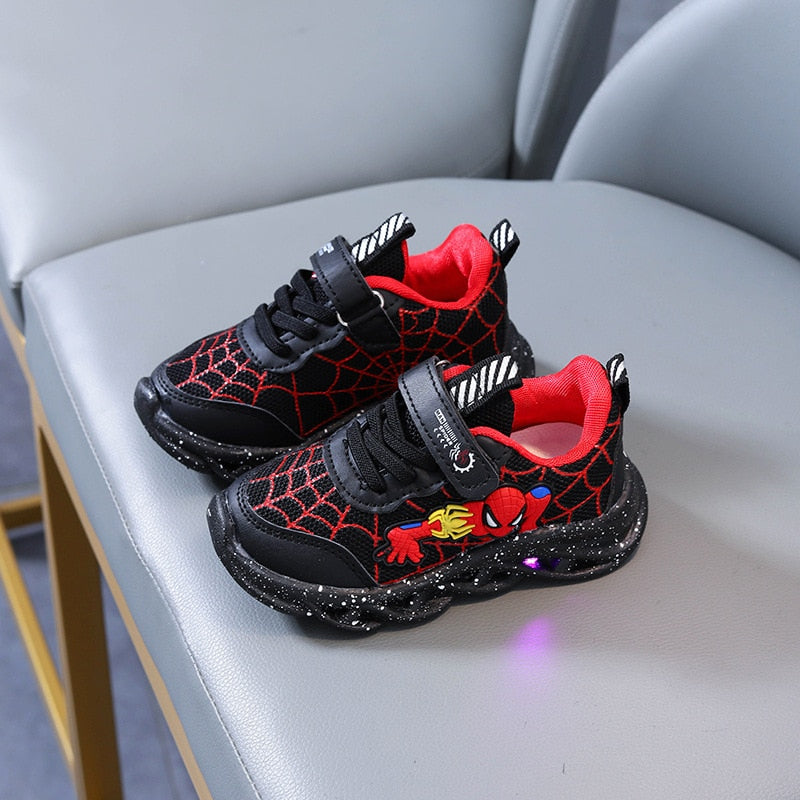 Light shoes with SPIDER MAN print