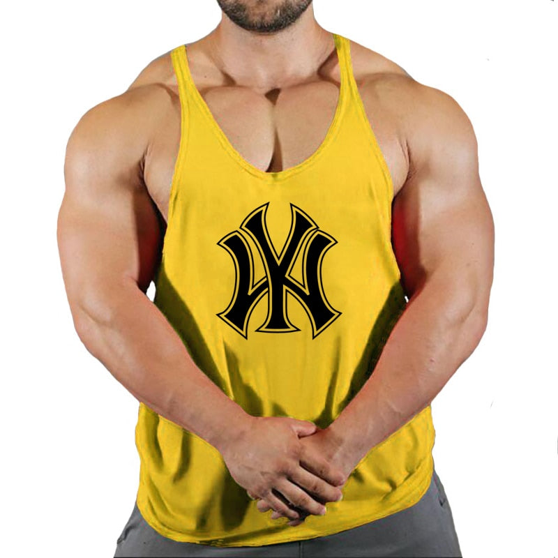 Homme Débardeur de Sport T-Shirt Gilet sans Manche Maillot Tank Top Stretch Fitness Jogging Gym