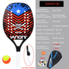 Raquette de Paddle de Tennis de plage,Carbone Professionnel, visage en doux ,équipement de Tennis Padel avec Housse de Protection,pour le Tennis de Plage