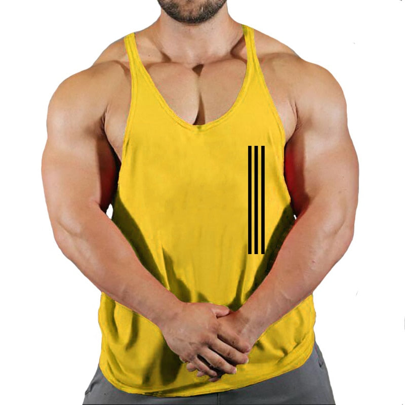 Homme Débardeur de Sport T-Shirt Gilet sans Manche Maillot Tank Top Stretch Fitness Jogging Gym