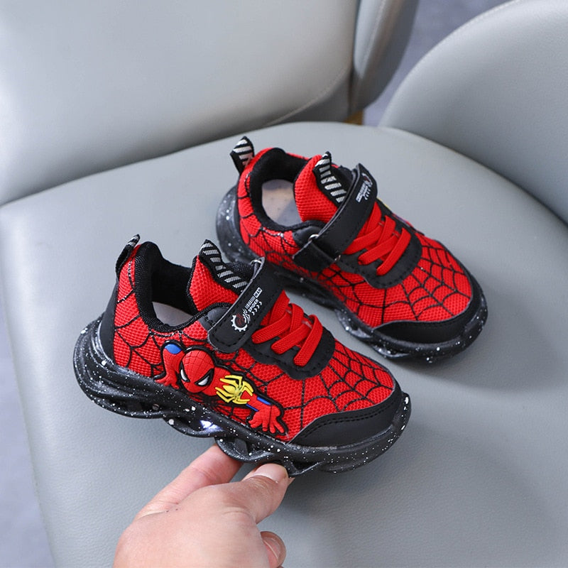 Light shoes with SPIDER MAN print