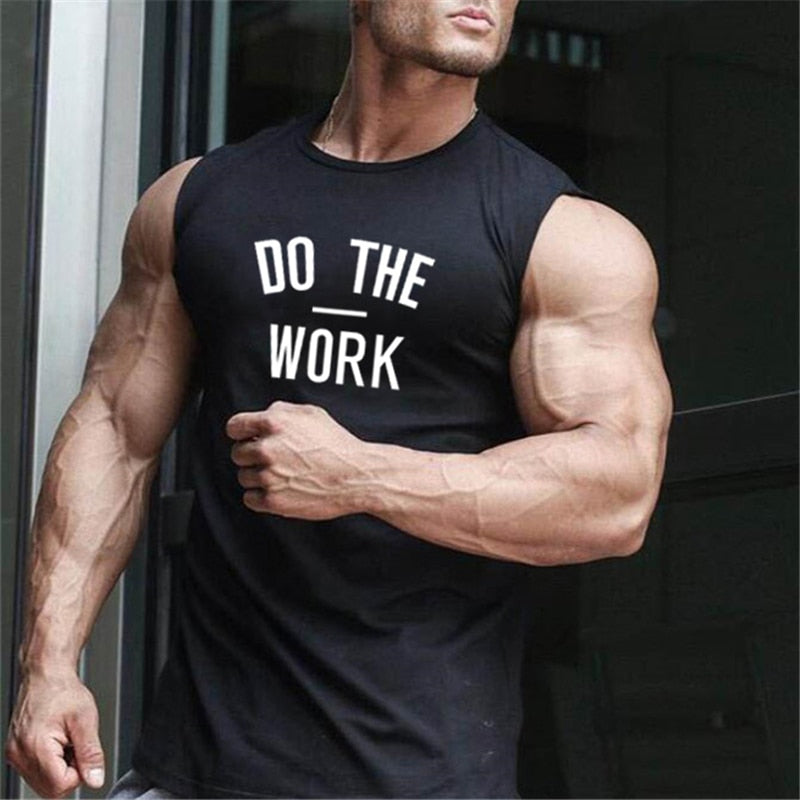 Débardeur de fitness Homme – T-shirt sans manches à séchage rapide – Débardeur de sport pour entraînement et sport – débardeur de musculation/tank top homme pour la gym