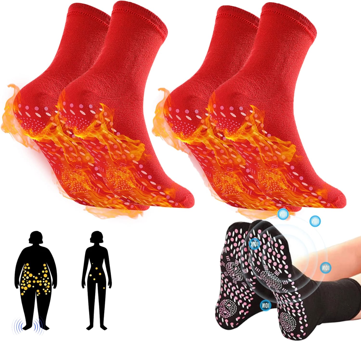 2 PAIRS slimming acupressure sock 