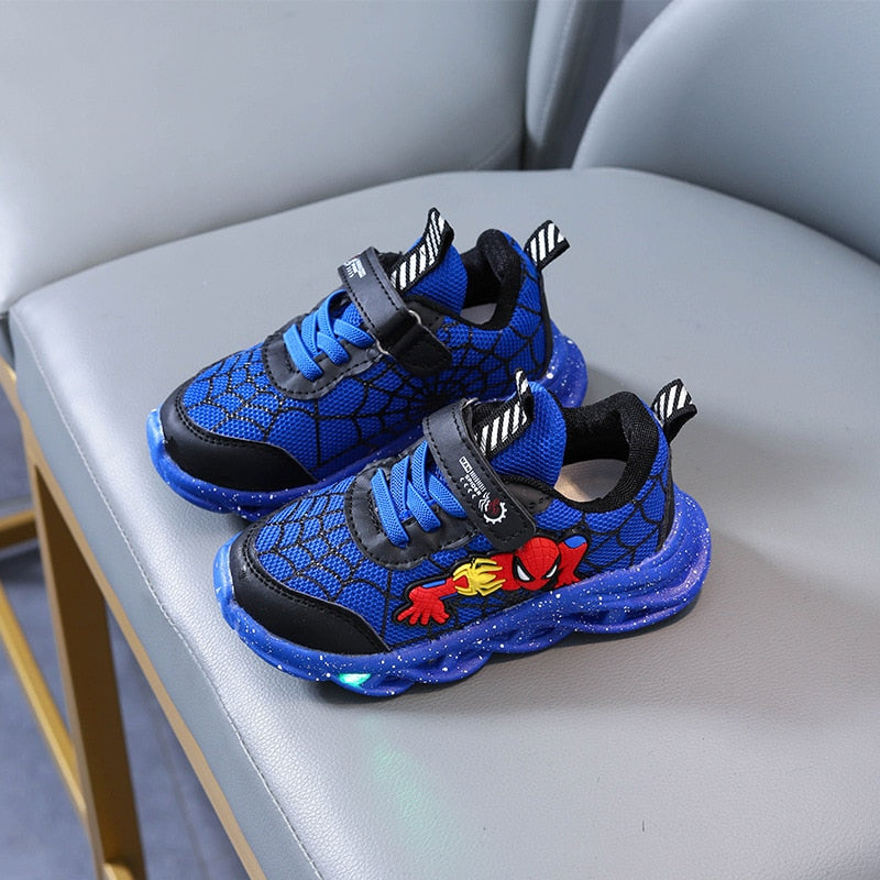 Chaussures lumineuses imprimé SPIDER MAN pour enfants