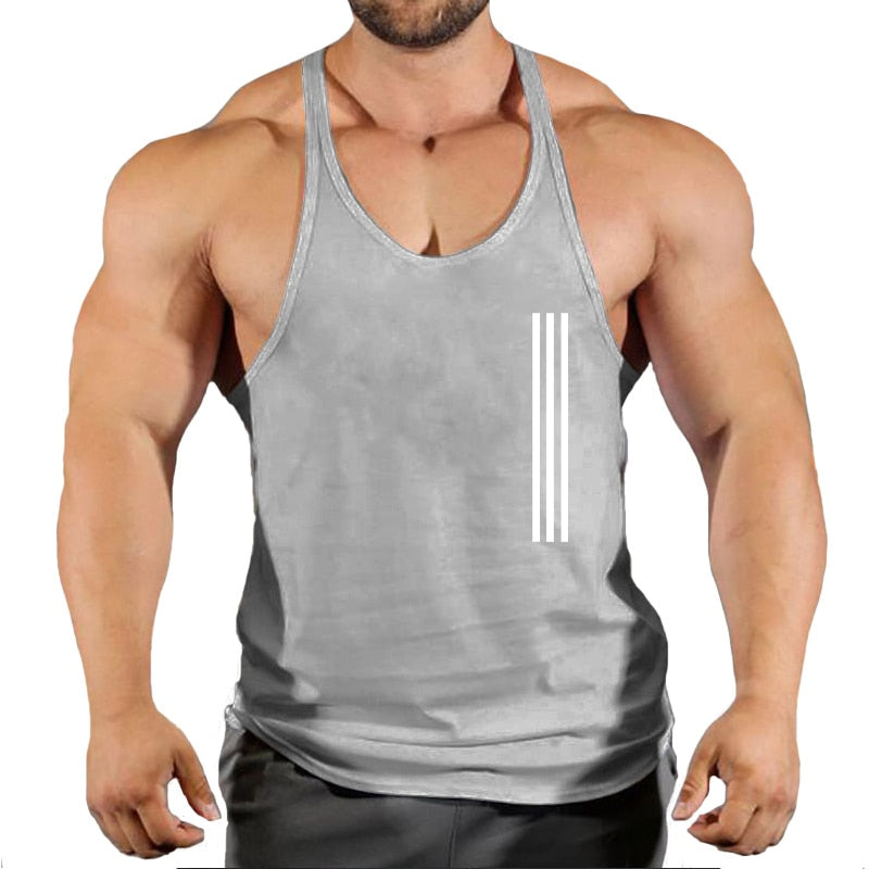 Homme Débardeur de Sport T-Shirt Gilet sans Manche Maillot Tank Top Stretch Fitness Jogging Gym