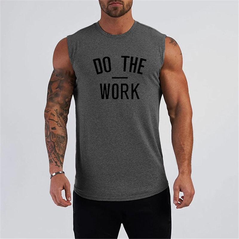 Débardeur de fitness Homme – T-shirt sans manches à séchage rapide – Débardeur de sport pour entraînement et sport – débardeur de musculation/tank top homme pour la gym