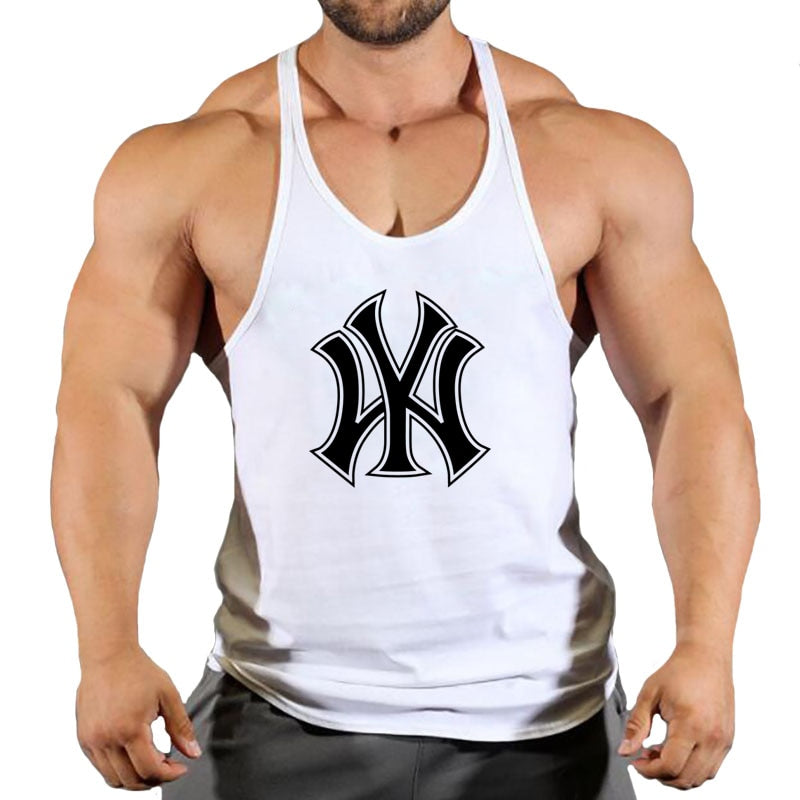 Homme Débardeur de Sport T-Shirt Gilet sans Manche Maillot Tank Top Stretch Fitness Jogging Gym