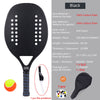 Raquette de Paddle de Tennis de plage,Carbone Professionnel, visage en doux ,équipement de Tennis Padel avec Housse de Protection,pour le Tennis de Plage