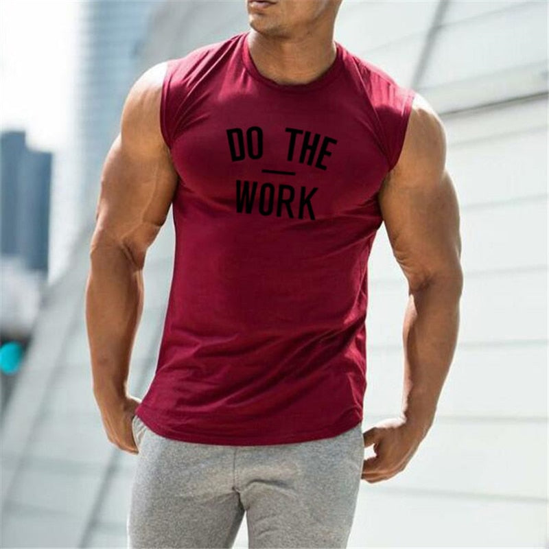 Débardeur de fitness Homme – T-shirt sans manches à séchage rapide – Débardeur de sport pour entraînement et sport – débardeur de musculation/tank top homme pour la gym