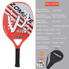 Raquette de Paddle de Tennis de plage,Carbone Professionnel, visage en doux ,équipement de Tennis Padel avec Housse de Protection,pour le Tennis de Plage