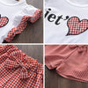 2 pièces ensembles bébé filles vêtements