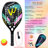 Raquette de Paddle de Tennis de plage,Carbone Professionnel, visage en doux ,équipement de Tennis Padel avec Housse de Protection,pour le Tennis de Plage