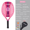 Raquette de Paddle de Tennis de plage,Carbone Professionnel, visage en doux ,équipement de Tennis Padel avec Housse de Protection,pour le Tennis de Plage