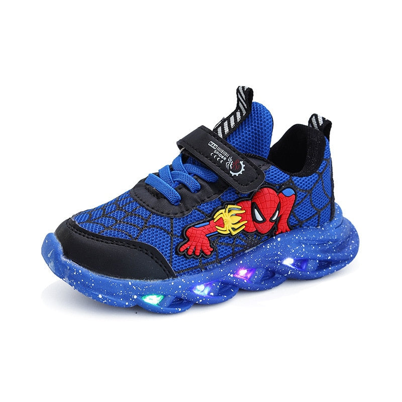 Light shoes with SPIDER MAN print