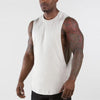 Plaine Débardeur Hommes Gymnases Stringer Manches Chemise Ouverte Côtés Blank Fitness Vêtements Coton Sportwear Muscle Vest Military