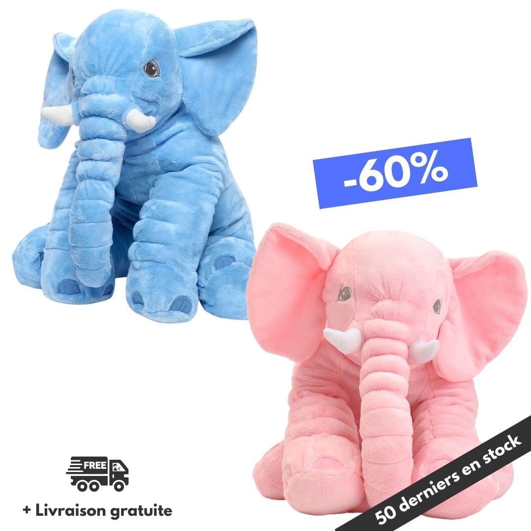 Peluche Éléphant Calin 60 cm | Bébé DRANV