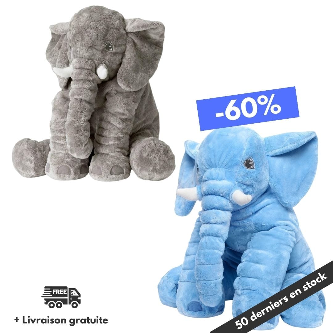 Peluche Éléphant Calin 60 cm | Bébé DRANV