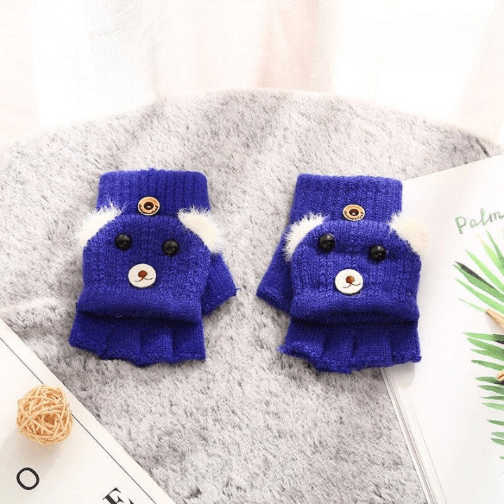 Gant enfant tricot mitaine animaux mignons 3 à 7 ans