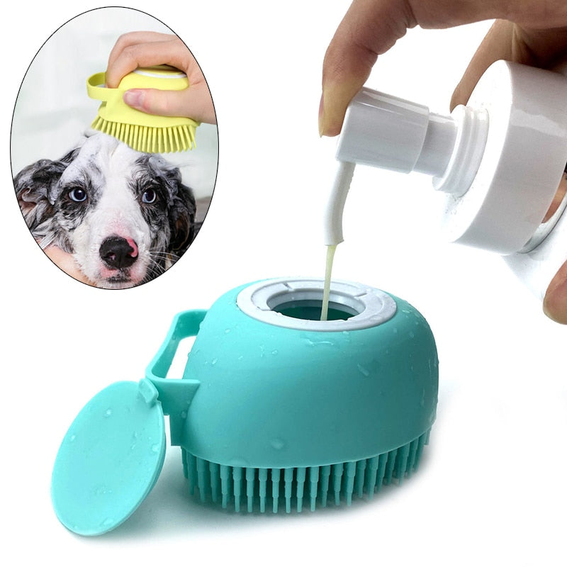 Salle De Bain Chiot Gros Chien Gants De Massage De Bain Brosse Douce Sécurité Silicone Accessoires pour Animaux De Compagnie pour Chiens Chats Outils