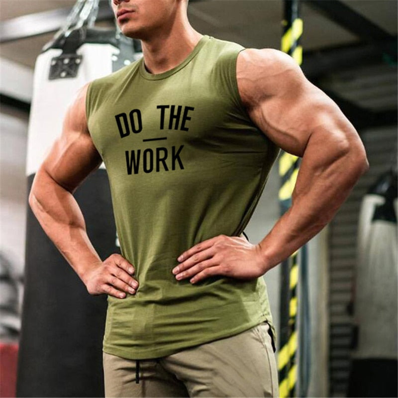 Débardeur de fitness Homme – T-shirt sans manches à séchage rapide – Débardeur de sport pour entraînement et sport – débardeur de musculation/tank top homme pour la gym