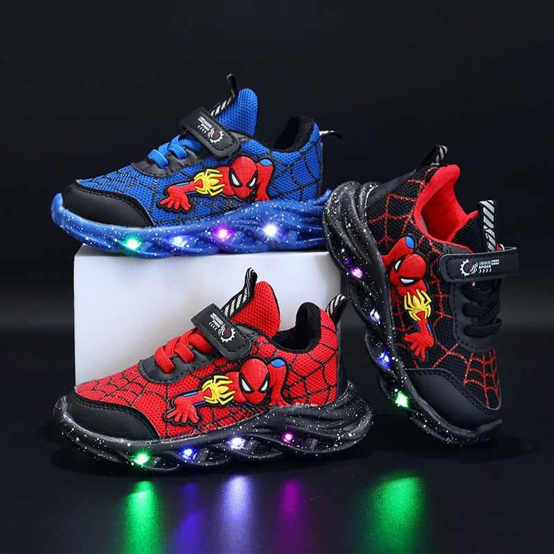 Chaussures lumineuses imprimé SPIDER MAN pour enfants