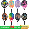 Raquette de Paddle de Tennis de plage,Carbone Professionnel, visage en doux ,équipement de Tennis Padel avec Housse de Protection,pour le Tennis de Plage