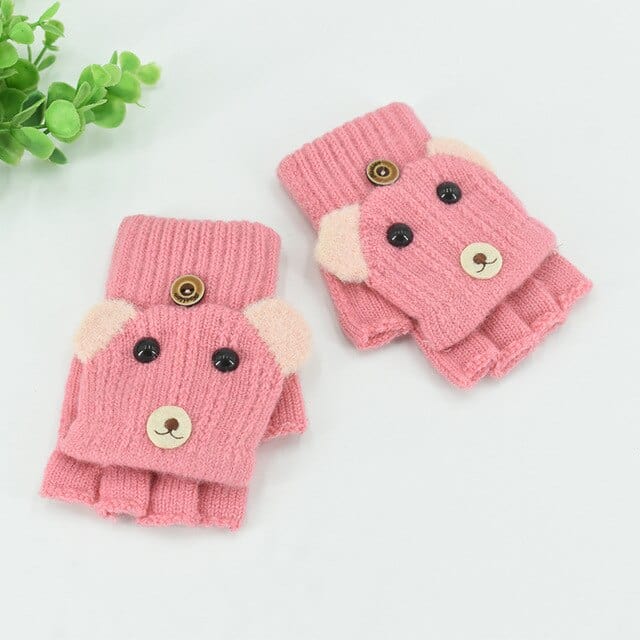 Gant enfant tricot mitaine animaux mignons 3 à 7 ans